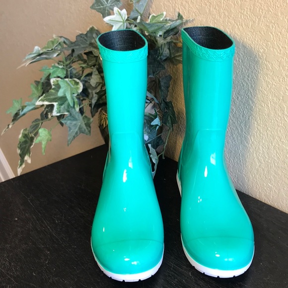 UGG Shoes - UGG Sienna Neon Green Rain Boots
